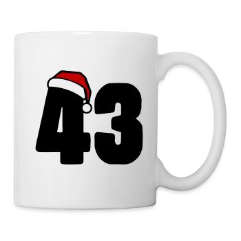43 Numéro Noël - Mug blanc - blanc - Droite