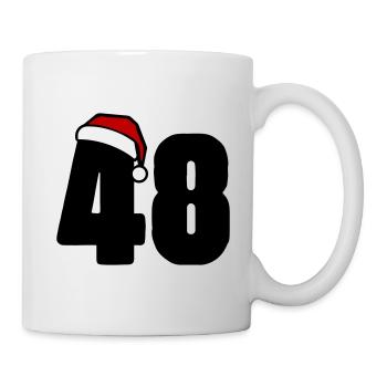 48 Zahl Weihnachten - Tasse - Weiß - Rechts