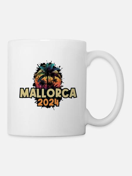 Mallorca 2024 Urlaub Spruch - Tasse - Weiß