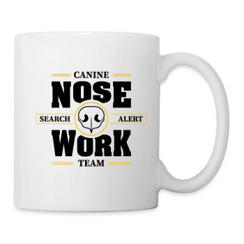 NOSE WORK Team Suchhund Nasenarbeit Hunde Hund - Tasse - Weiß - Rechts