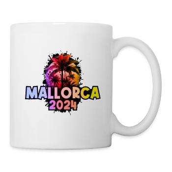 Mallorca 2024 Urlaub Bunt - Tasse - Weiß - Rechts
