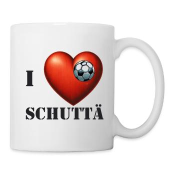 I Love Schuttä - Tasse - Weiß - Rechts