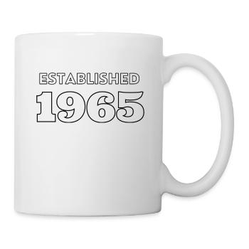 Fondée en 1965 - Célébrez votre année de naissance - Mug blanc - blanc - Droite