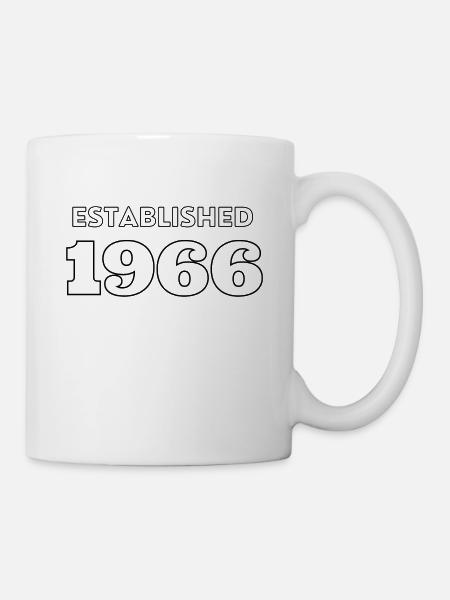 Established 1966 - Feier dein Geburtsjahr - Tasse - Weiß