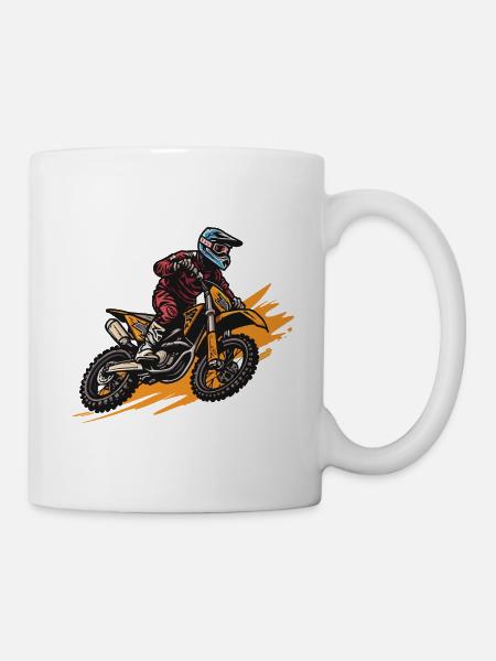 Motocross Sport - Tasse - Weiß
