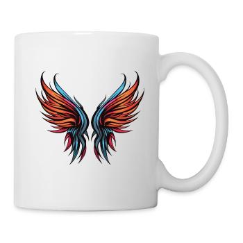 Icône d’aile - Mug blanc - blanc - Droite