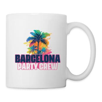 Vacances de l’équipage de fête à Barcelone - Mug blanc - blanc - Droite