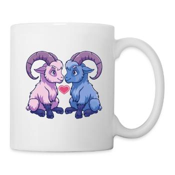 Mountain Goat Couple Love Goat In Love - Mug - white - Right