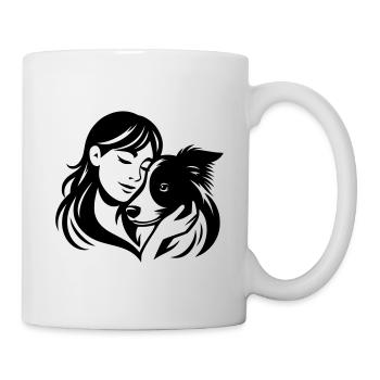 Border Collie Mom - dogmom vector design - Mug - white - Right