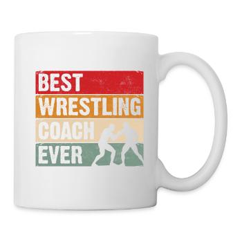 Best Wrestling Coach Ever - Mug - white - Right