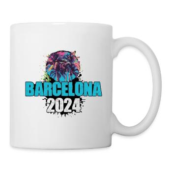 Barcelona 2024 Reisen Tour Team - Tasse - Weiß - Rechts