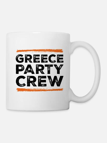 Greece Party Crew - Tasse - Weiß