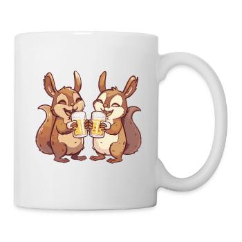 Squirrel Comic Beer Funny Booze - Mug - white - Right