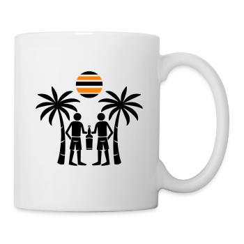Insel Party Crew - Tasse - Weiß - Rechts