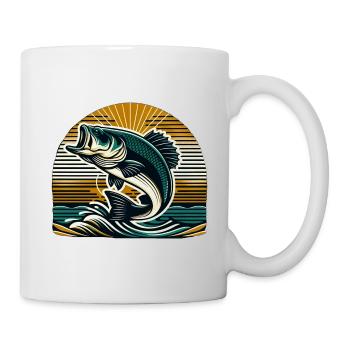 Poisson bar - Mug blanc - blanc - Droite