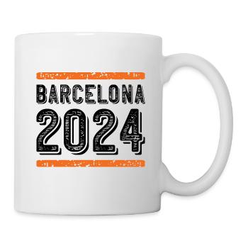 Barcelone Millésime 2024 - Mug blanc - blanc - Droite