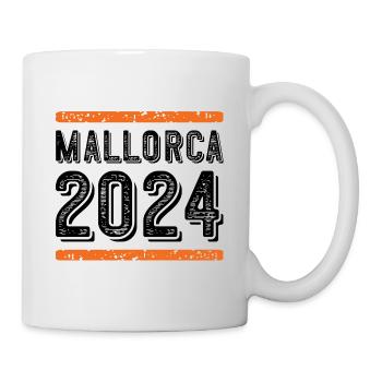 Mallorca 2024 Vintage - Tasse - Weiß - Rechts