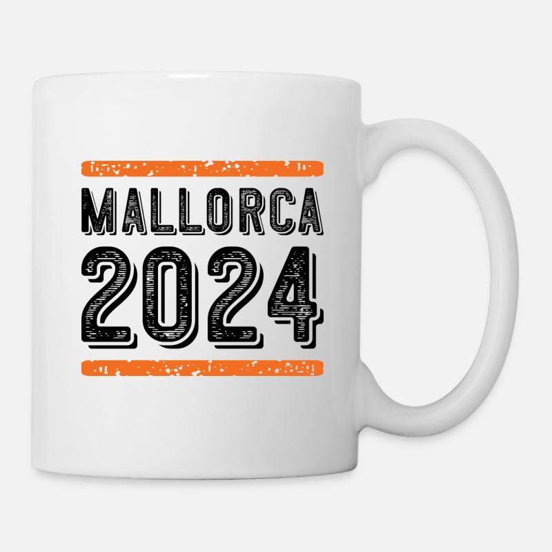 Mallorca 2024 Vintage - Tasse - Weiß