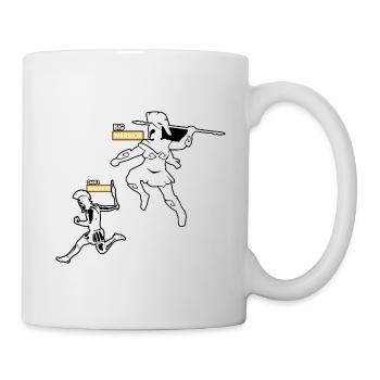 Großer Krieger kleiner Krieger - Tasse - Weiß - Rechts