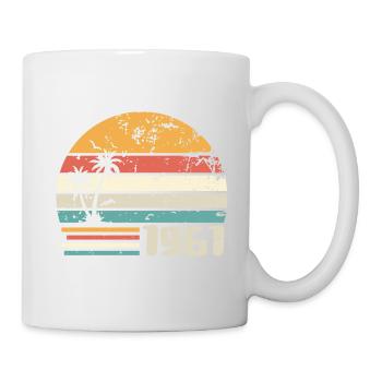 1961 Geburtstagsgeschenk - Made in 1961 Retro 1961 - Tasse - Weiß - Rechts