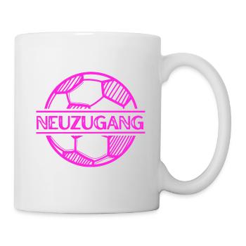 Nouvelle signature - Joueur de football, Garçon, Fille, Bébé - Mug blanc - blanc - Droite
