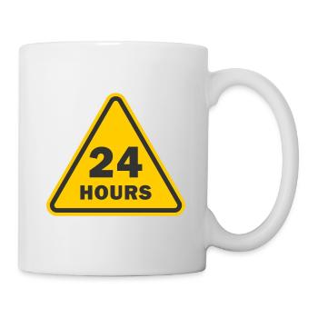 24 Stunden Service 24/7 - Tasse - Weiß - Rechts
