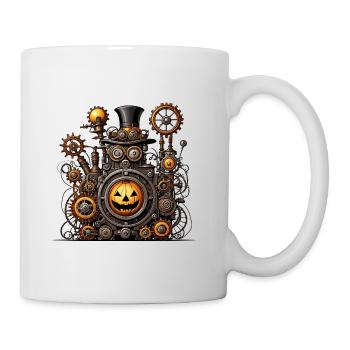 Halloween-Maschine - Tasse - Weiß - Rechts