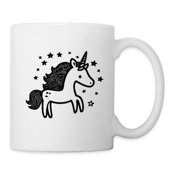 einhorn - Tasse - Weiß - Rechts