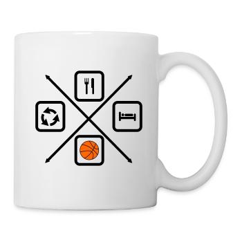 Life cycle of a basketball player,Basketball - Mug - white - Right