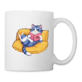 Böse Katze - Tasse - Weiß - Rechts