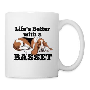 Life's Better With A Basset Hound - Mug - white - Right