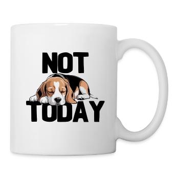 Funny Beagle Dog Not Today - Mug - white - Right