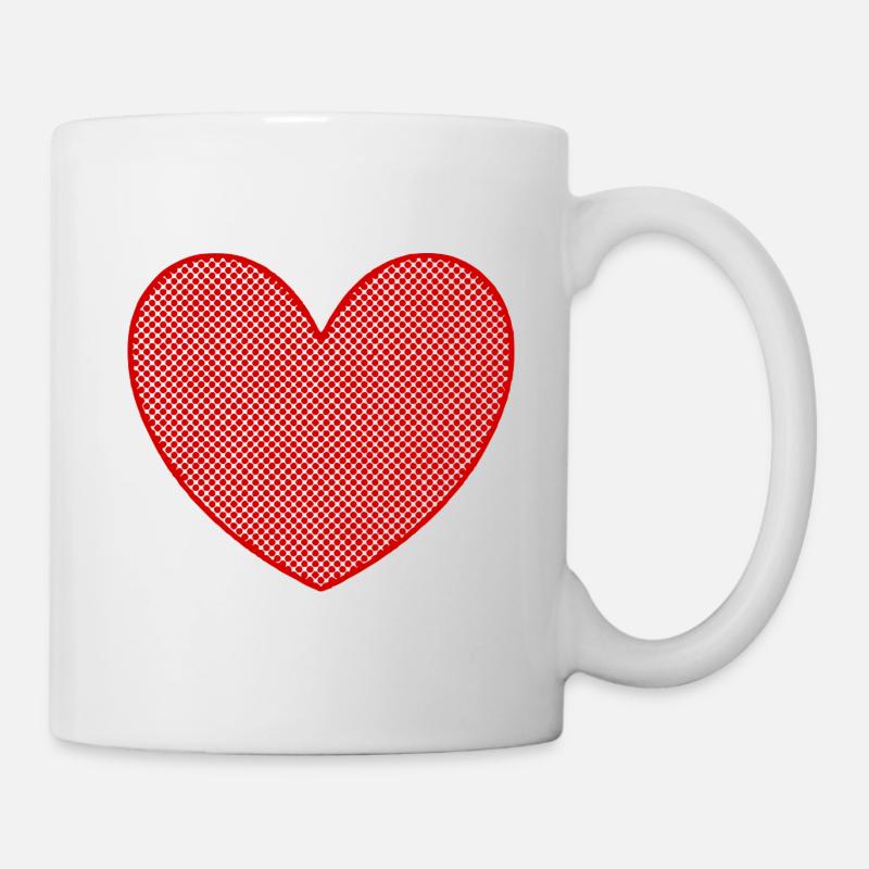 Cadeau rouge de la Saint-Valentin - Mug blanc - blanc