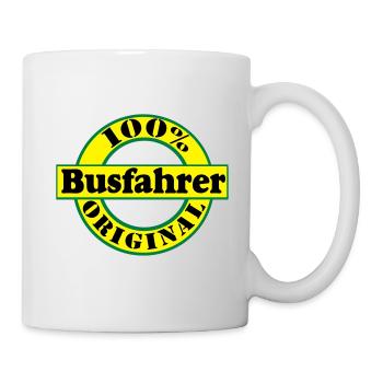 Busfahrer Bus Omnibus 100% Busfahrer Original(25) - Tasse - Weiß - Rechts