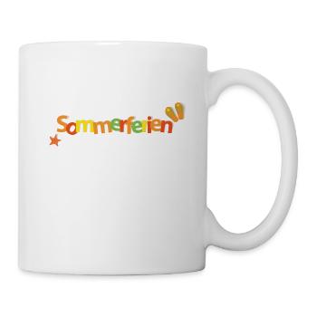 Sommerferien - Tasse - Weiß - Rechts