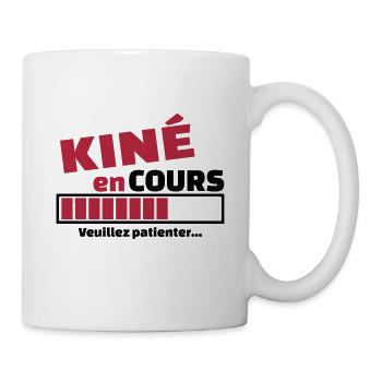 kiné en cours - Mug blanc - blanc - Droite