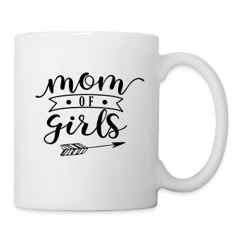 maman de filles - Mug blanc - blanc - Droite