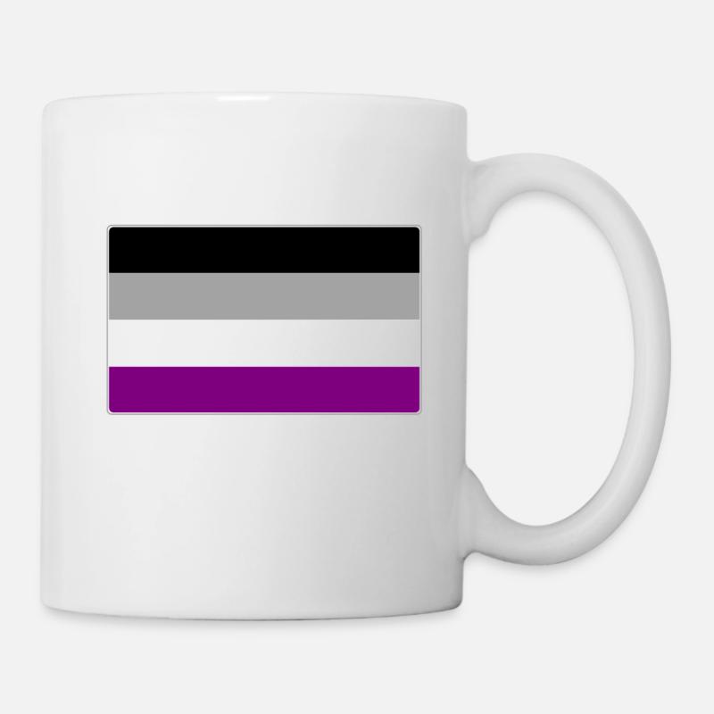 Asexual Pride Flag - Mug - white