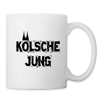 Kölsche Jung Kölner Dom Rheinland Kölle - Tasse - Weiß - Rechts