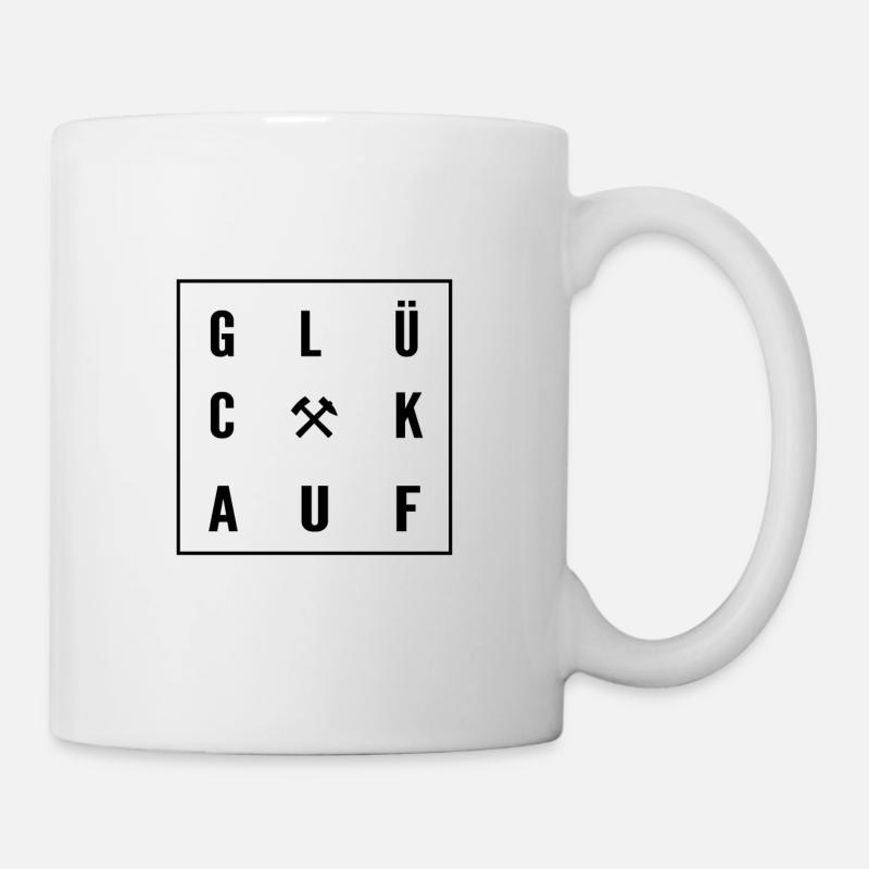 Glück Auf - Tasse - Weiß