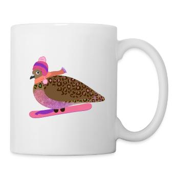 Snowboard Gal Pigeon Friend - Mug blanc - blanc - Droite
