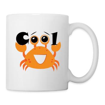 Krabbe Krebs Brachyura Meerestier Hummer Geschenk - Tasse - Weiß - Rechts