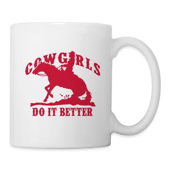 Cowgirls Do It Better - Stop Slideshow - Mug - white - Right