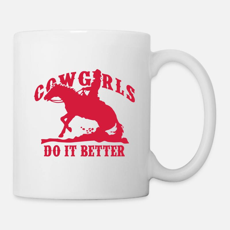 Cowgirls Do It Better - Slide Stop - Tasse - Weiß