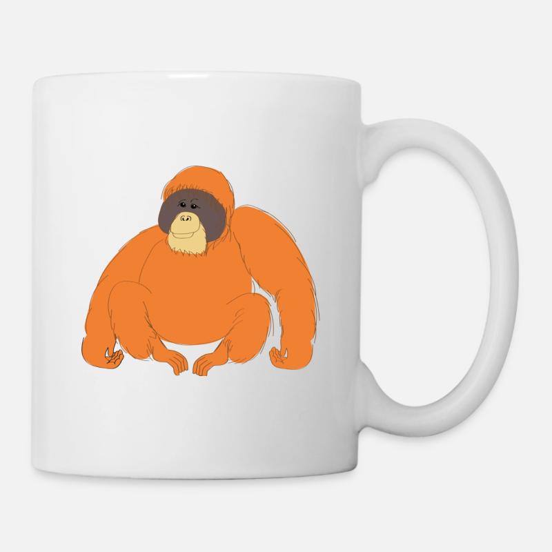 Orangutan orangutan rainforest monkey gift - Mug - white