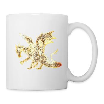 Drache - Tasse - Weiß - Rechts