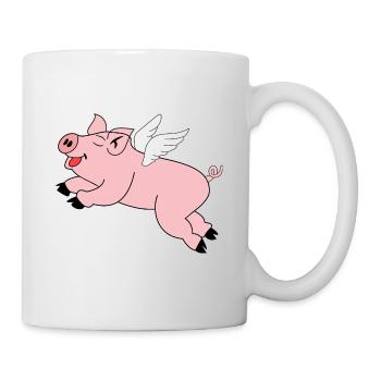 Pig Flying Gift - Mug - white - Right