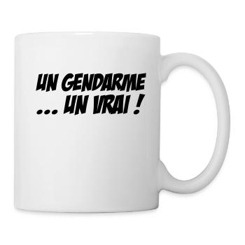 un Gendarme... un vrai ! / Gendarmerie - Mug blanc - blanc - Droite
