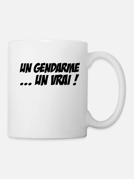 un Gendarme... un vrai ! / Gendarmerie - Mug blanc - blanc