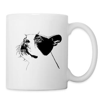 Boston Terrier - Mug - white - Right